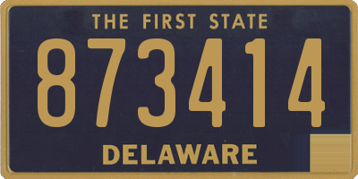 DE license plate 873414
