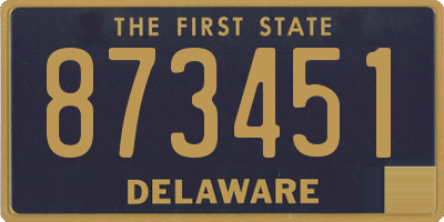 DE license plate 873451