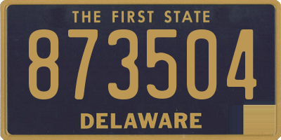 DE license plate 873504