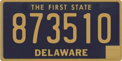 DE license plate 873510