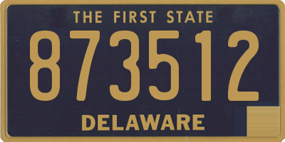 DE license plate 873512