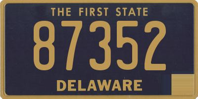 DE license plate 87352