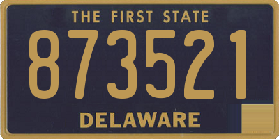 DE license plate 873521