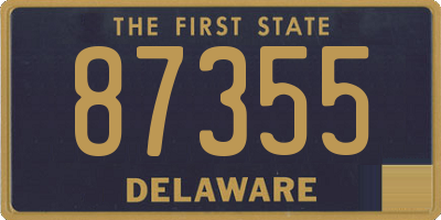 DE license plate 87355