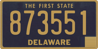 DE license plate 873551
