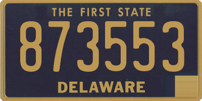 DE license plate 873553