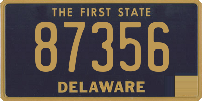 DE license plate 87356