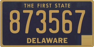 DE license plate 873567