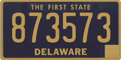 DE license plate 873573