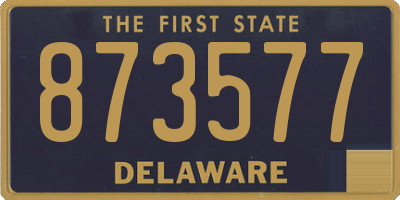DE license plate 873577