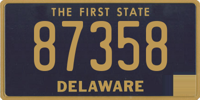 DE license plate 87358