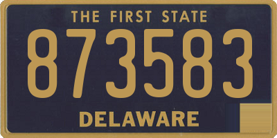 DE license plate 873583