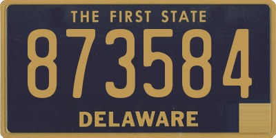 DE license plate 873584