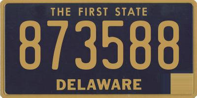 DE license plate 873588