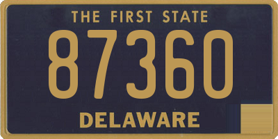 DE license plate 87360