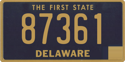 DE license plate 87361