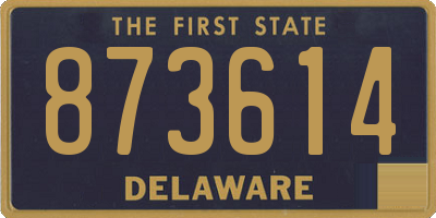 DE license plate 873614
