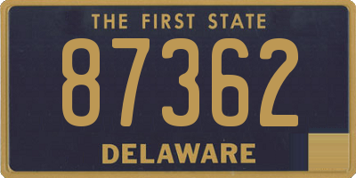 DE license plate 87362