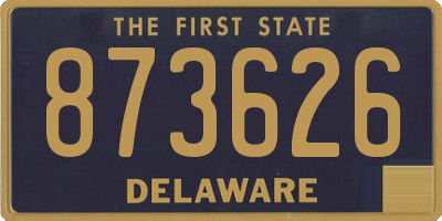 DE license plate 873626