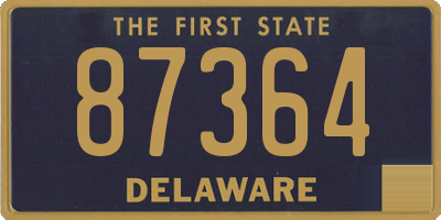 DE license plate 87364