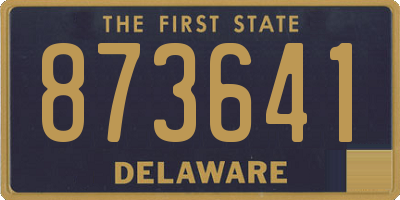 DE license plate 873641