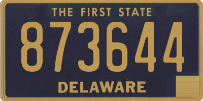DE license plate 873644