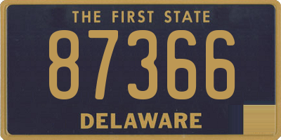 DE license plate 87366