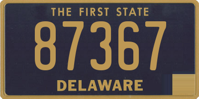 DE license plate 87367