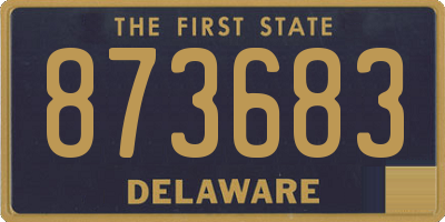DE license plate 873683