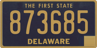 DE license plate 873685