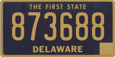 DE license plate 873688