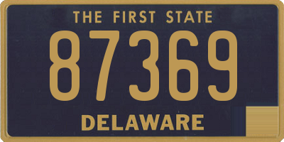 DE license plate 87369