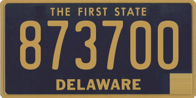 DE license plate 873700