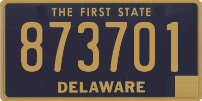DE license plate 873701