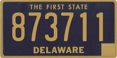 DE license plate 873711