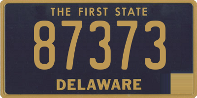 DE license plate 87373