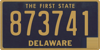 DE license plate 873741