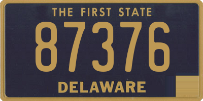 DE license plate 87376