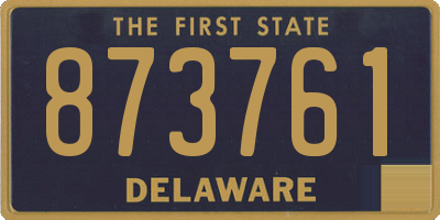 DE license plate 873761
