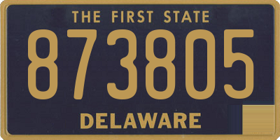 DE license plate 873805
