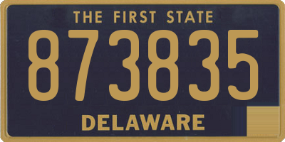 DE license plate 873835