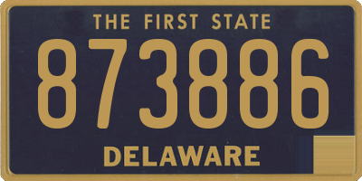 DE license plate 873886