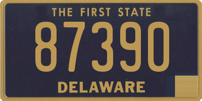 DE license plate 87390