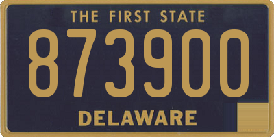 DE license plate 873900