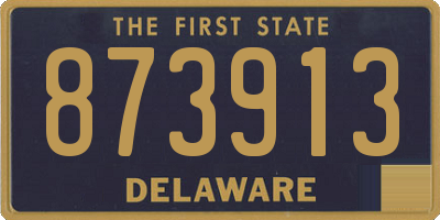 DE license plate 873913