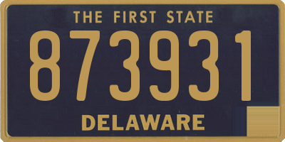 DE license plate 873931