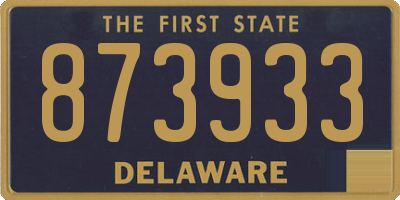DE license plate 873933