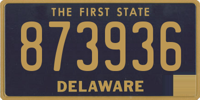 DE license plate 873936