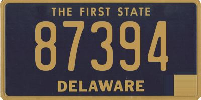 DE license plate 87394