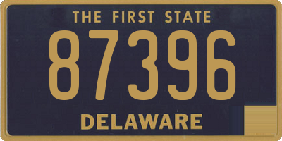 DE license plate 87396